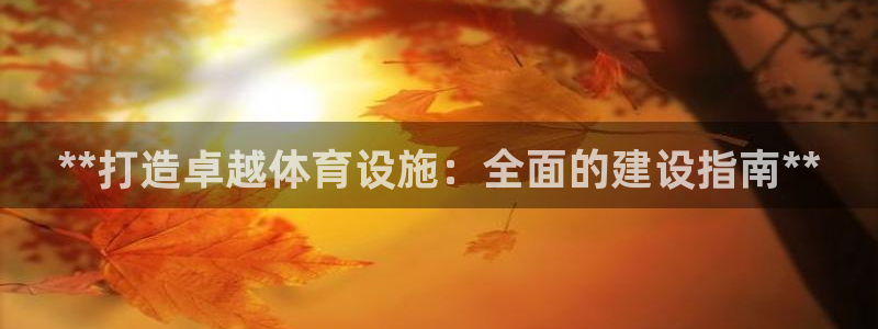 意昂体育3招商电话地址：**打造卓越体育设施：全面的