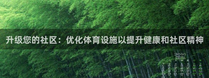 意昂3官方：升级您的社区：优化体育设施以提升健康和社