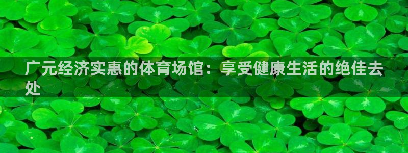 意昂体育3软件：广元经济实惠的体育场馆：享受健康生活