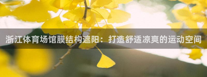 德国意昂3集团：浙江体育场馆膜结构遮阳：打造舒适凉爽