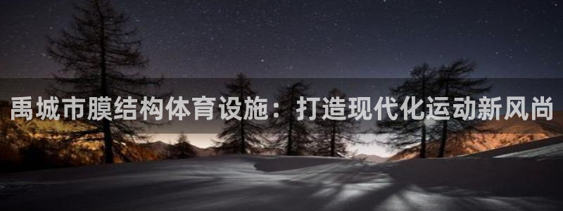 意昂体育3平台APP：禹城市膜结构体育设施：打造现代