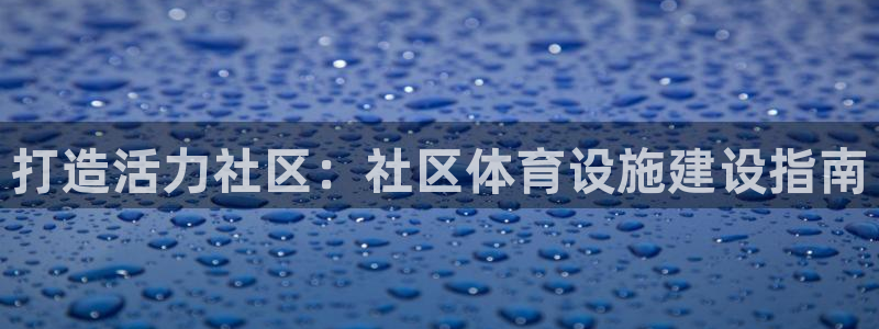 意昂3五金厂：打造活力社区：社区体育设施建设指南