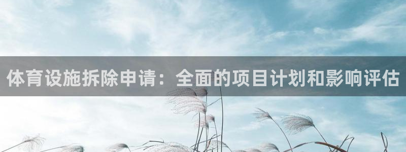 意昂3娱乐平台：体育设施拆除申请：全面的项目计划和影