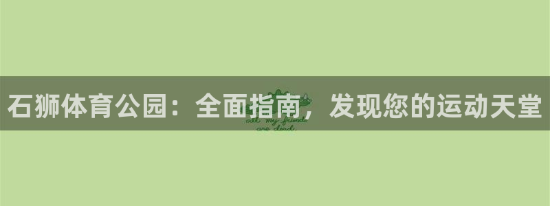 意昂体育3平台注册流程视频：石狮体育公园：全面指南，