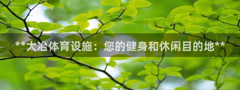 海南意昂体育3发展怎么样：**大冶体育设施：您的健身
