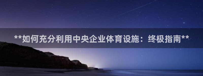 意昂3集团官网网址：**如何充分利用中央企业体育设施