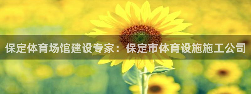 意昂体育3平台注册：保定体育场馆建设专家：保定市体育