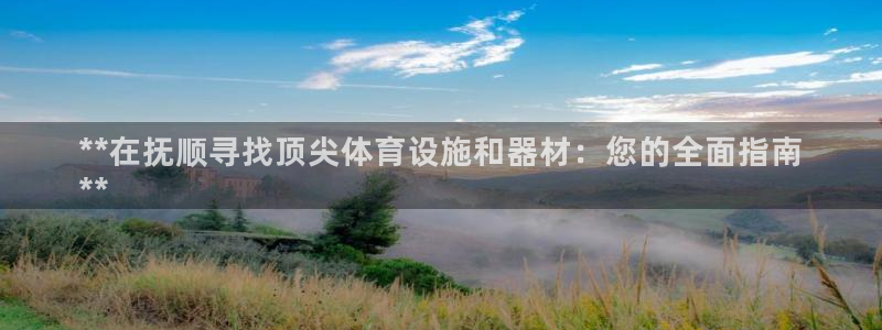 意昂3开户：**在抚顺寻找顶尖体育设施和器材：您的全