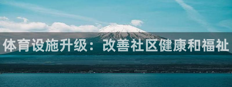 意昂体育3是干嘛的公司：体育设施升级：改善社区健康和