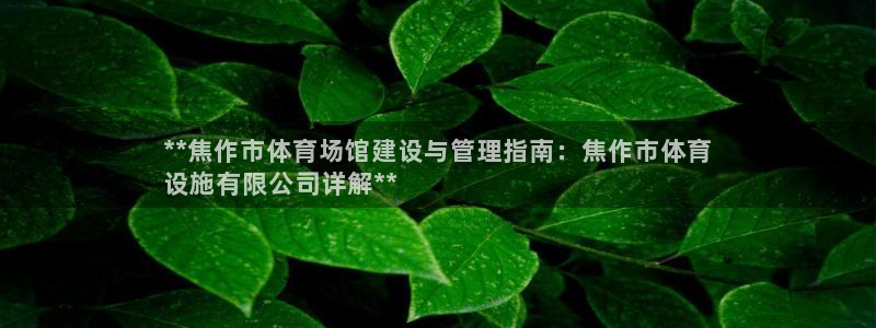 意昂体育3平台假的吗是真的吗吗：**焦作市体育场馆建