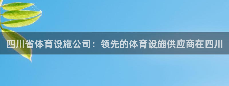 意昂3娱乐网站：四川省体育设施公司：领先的体育设施供